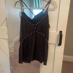 Vici Black Stud Top